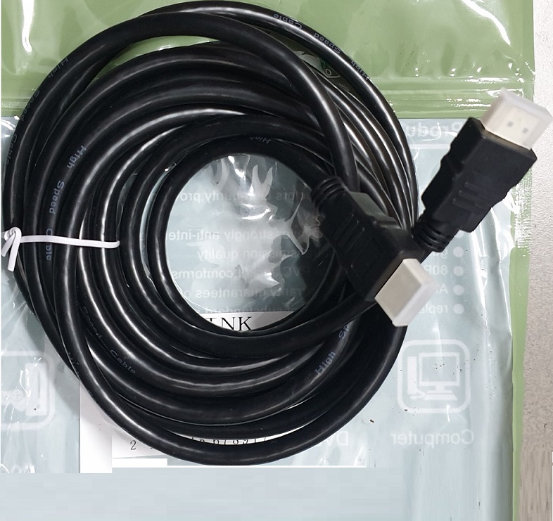 Dây Cáp tín hiệu HDMI 5M loại tròn Full HD (Màu đen)