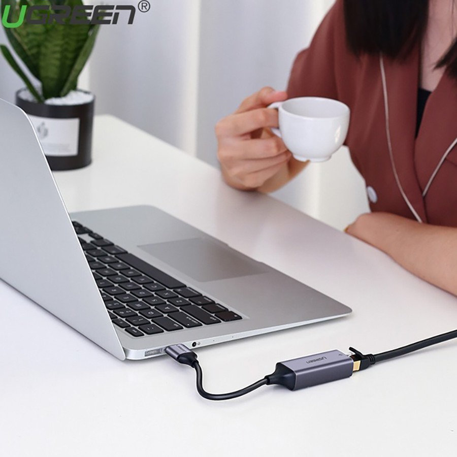 Cáp chuyển USB 3.0 sang Lan RJ45 Ugreen 50922 tốc độ Gigabit  - HapuStore