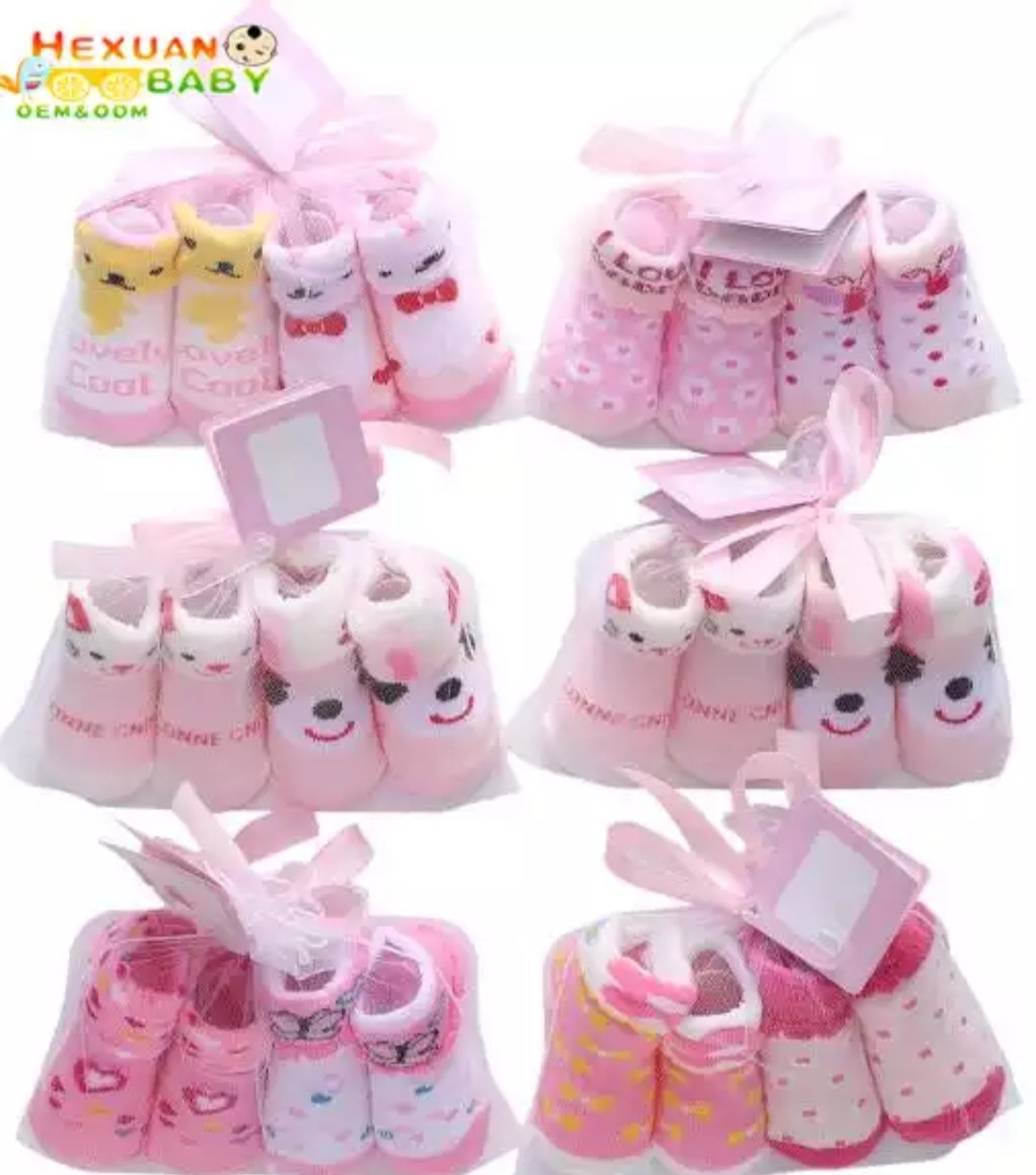 [HCM]Set 2 đôi tất túi lưới cho bé sơ sinh