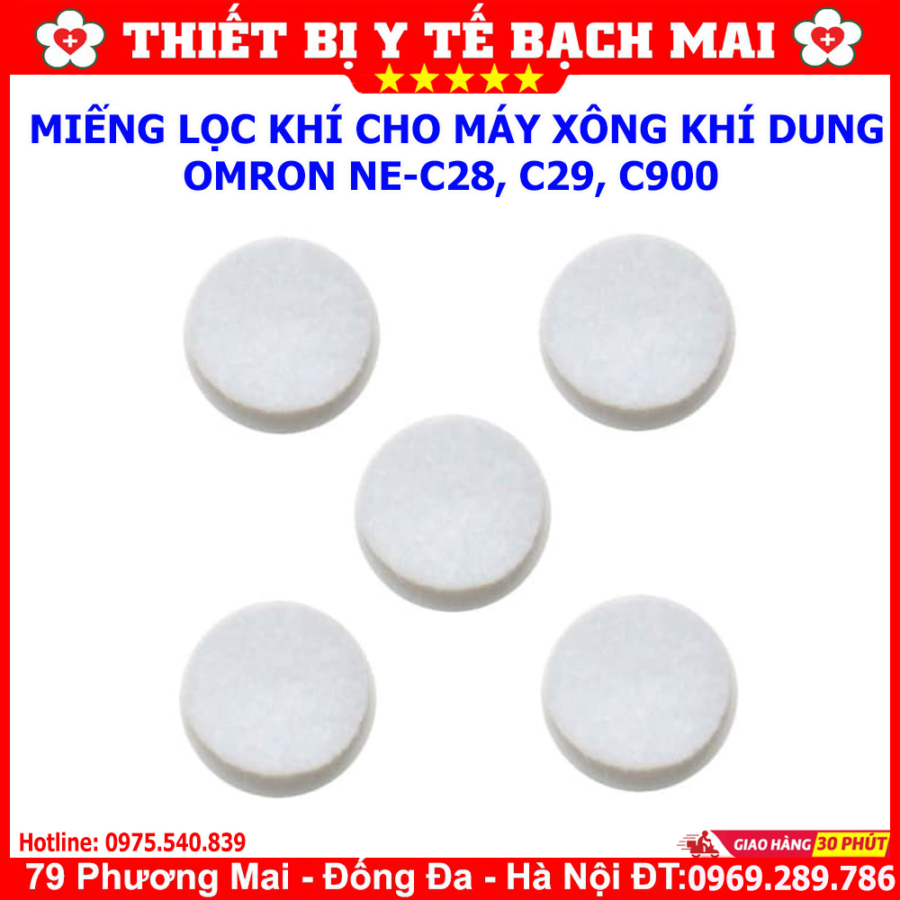 Miếng lọc khí omron ne-c28, ne-c29, c900, c801, c801kd...- 1 túi 5 miếng