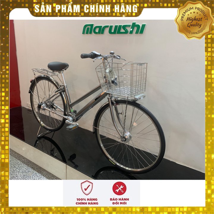 Xe đạp Nhật Bản Maruishi HNA 2733 (bạc)