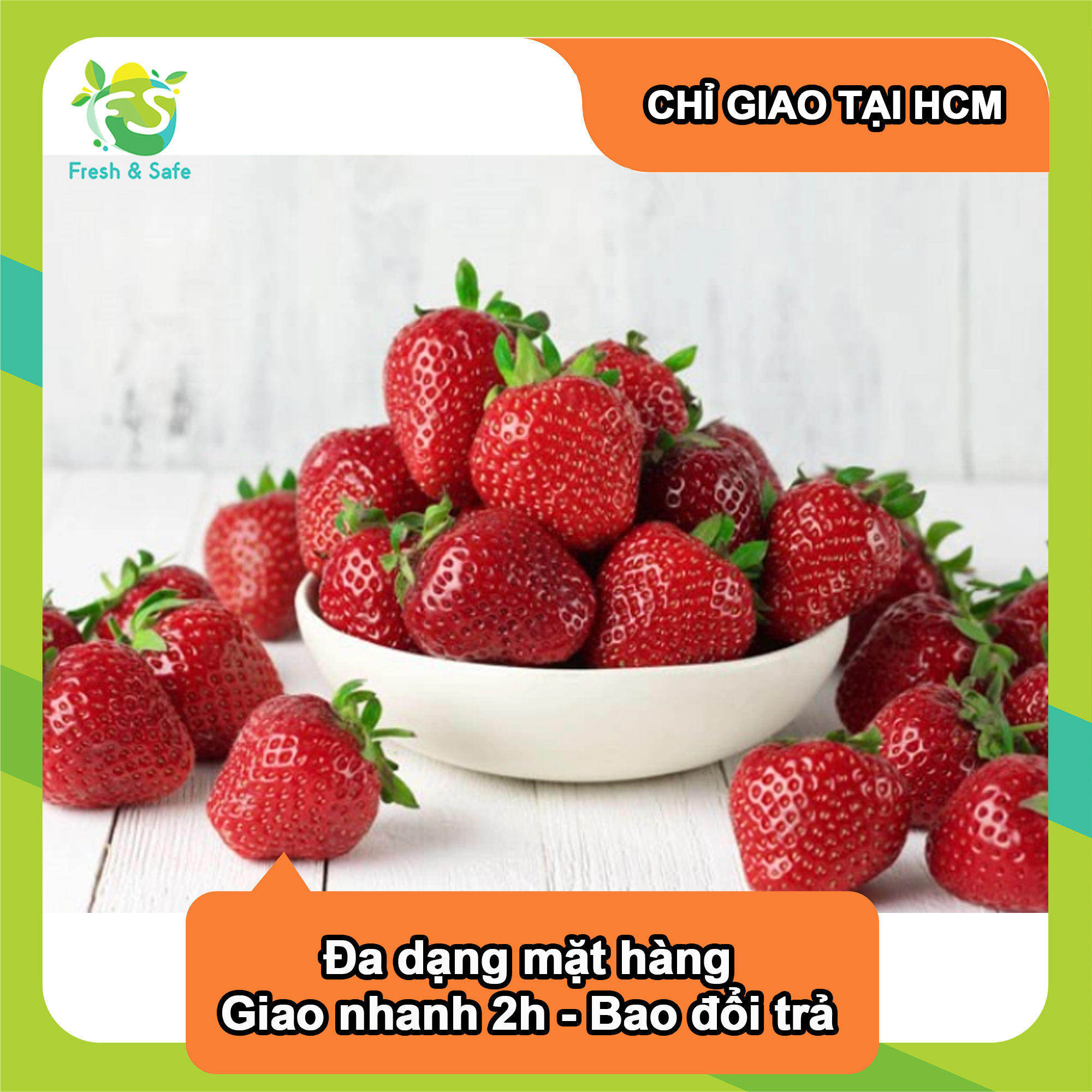 [Chỉ Giao HCM] Dâu tây Đà Lạt - 2kg (sỉ)
