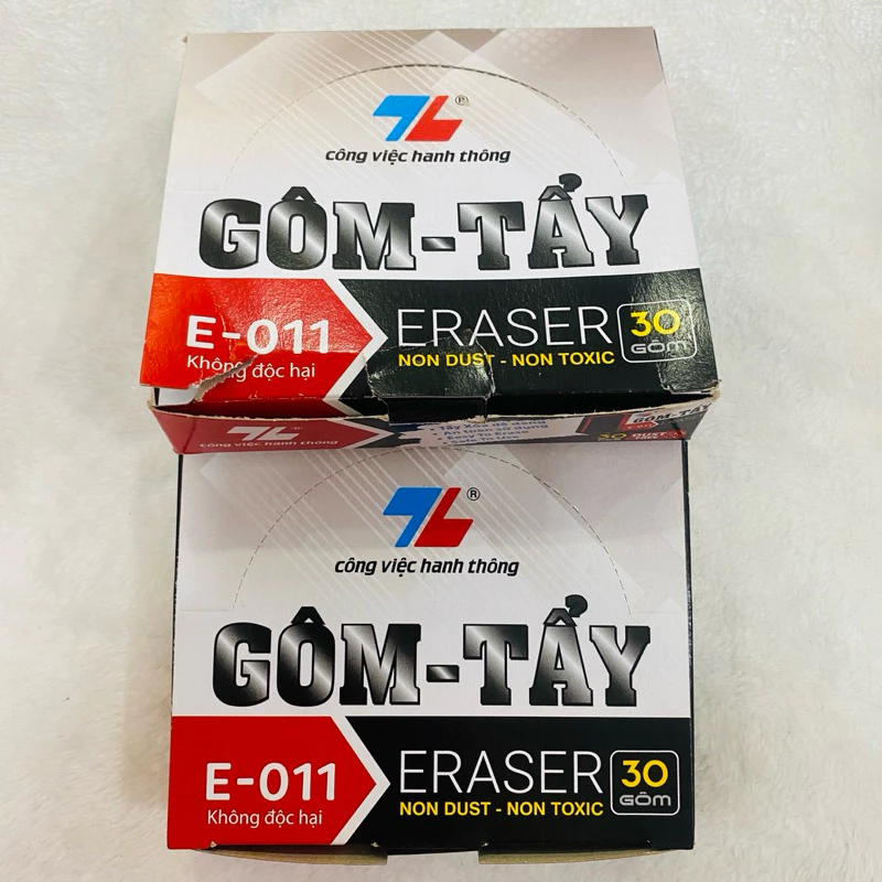 Combo 5 Cục Gôm tẩy chì 2B Thiên Long E-011 siêu mềm và siêu dẻo