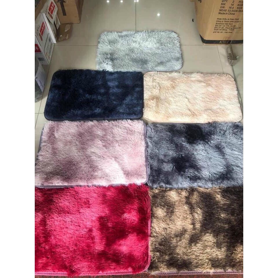 Thảm Chùi Chân Lông Thảm Lau Chân Siêu Mịn Chống Trơn Sang Trọng 60X40cm