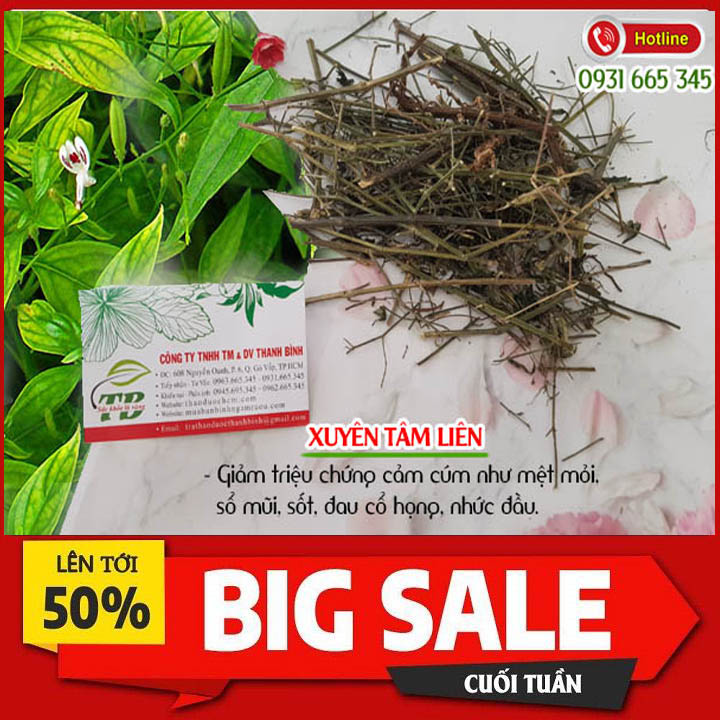 Xuyên Tâm Liên Khô Loại Cao Cấp 500g - Dược Liệu Thanh Bình