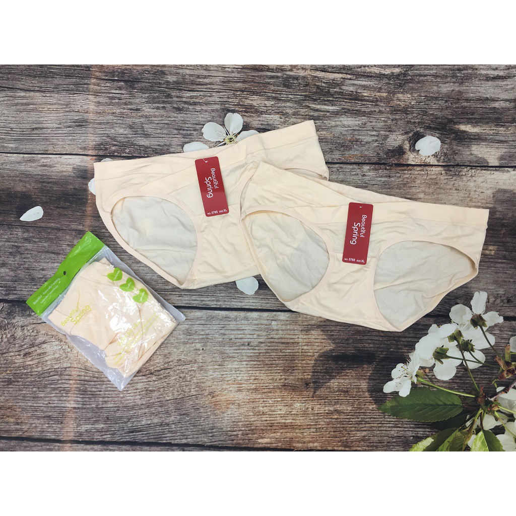 MEDYLA Quần lót bầu cạp chéo cotton co dãn mỗi quần 1 túi Zip QLB