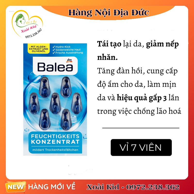 Viên nang dưỡng da Balea Đức
