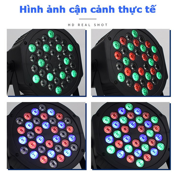 Đèn led sân khấu Flat Par Light 36 Led cảm ứng âm thanh