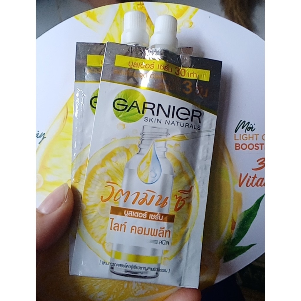 [HCM]Tinh chất tăng cường sáng da mờ thâm Garnier 7ml