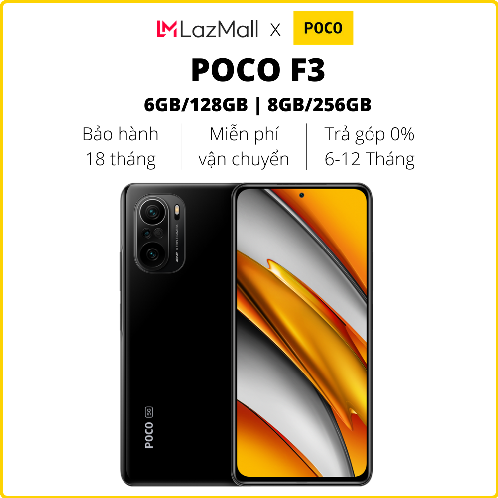 Điện thoại POCO F3 (6GB/128GB | 8GB/256GB) – Hàng chính hãng DGW – Bảo hành 18 tháng – Trả góp 0%