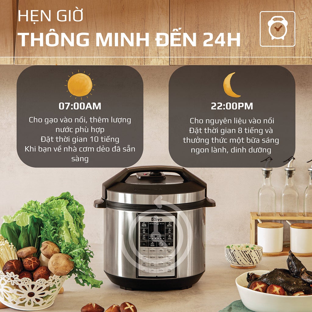 Nồi Áp Suất Olivo PC60