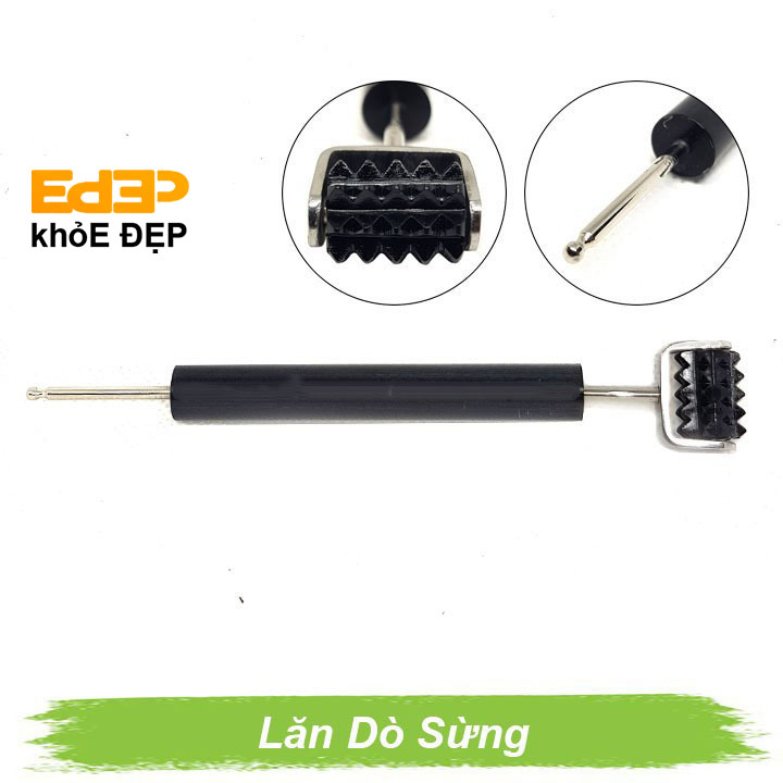 Hemp horn probe roller-Diagnostic Instrument (neck face, fingers massage, Blood air circulation, acupuncture stimulation, ..) Chuanbuy gda170