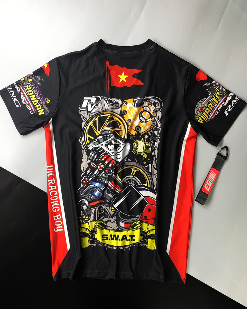 Áo Thun Xe Đua Racing Boy Việt Nam Chibi 3D