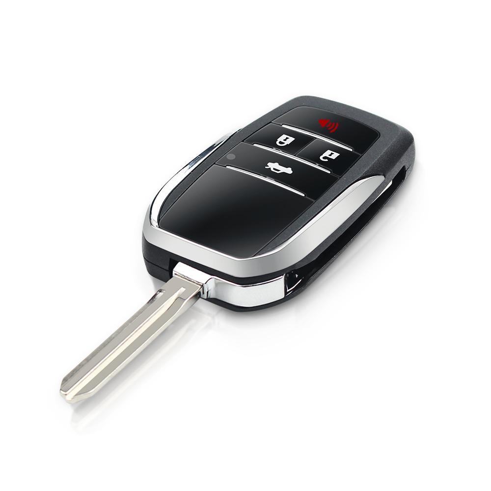 Vỏ Độ Chìa Khóa Gập 4 Nút Cho Xe Toyota