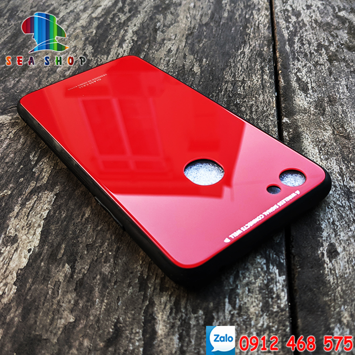 Ốp lưng OPPO F7 Lưng kính - Viền dẻo - Mặt lưng sử dụng chất liệu kính cường lực giúp màu sắc luôn bóng đẹp