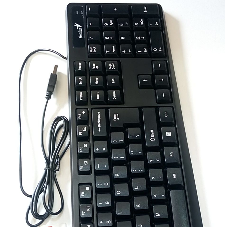 Bàn phím Genius KB 117 ; KB 110 (Chuẩn cắm USB, Cáp dài 1.5m) (Chính hãng)