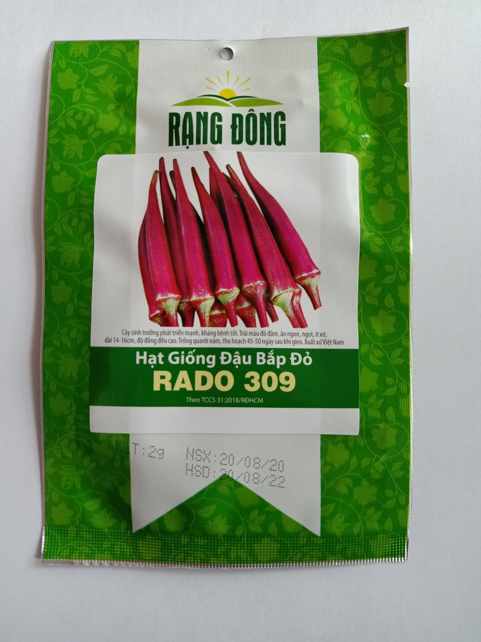 Hạt giống đậu bắp đỏ Rạng Đông