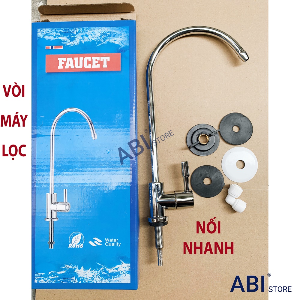 Vòi Máy Lọc Nước Inox 304, Vòi Bình Lọc Nước, Vòi Gạt Máy Lọc Nước inox, vòi củ đồng