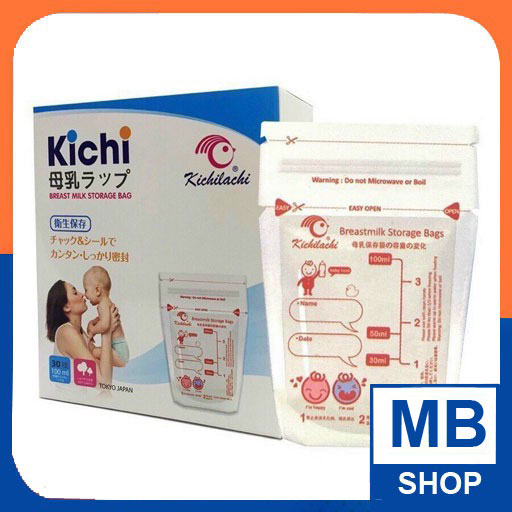 Túi Trữ Sữa 100ml Kichilachi (Hộp 30 Túi)