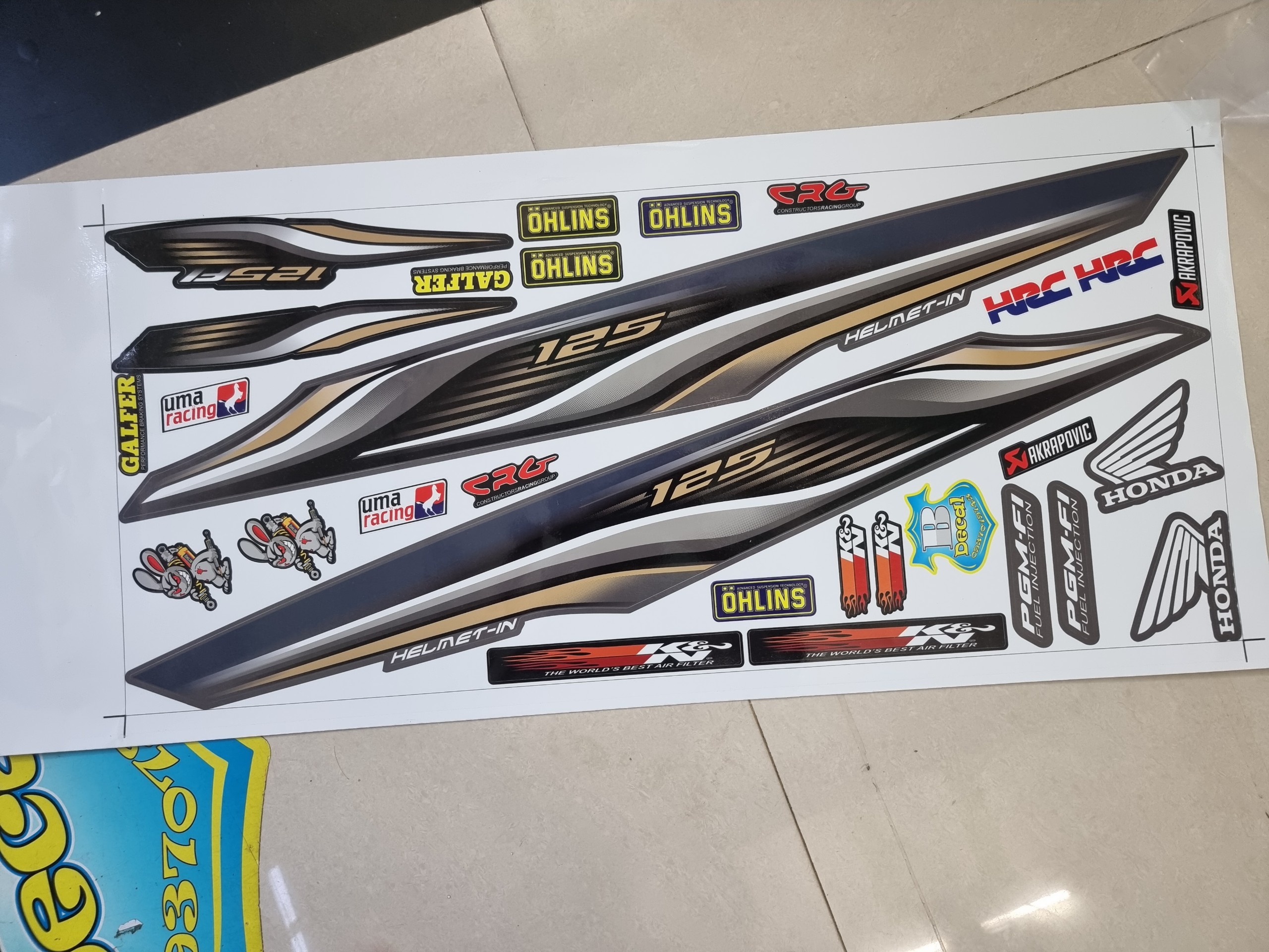 Tem xe future 125 cánh chim honda