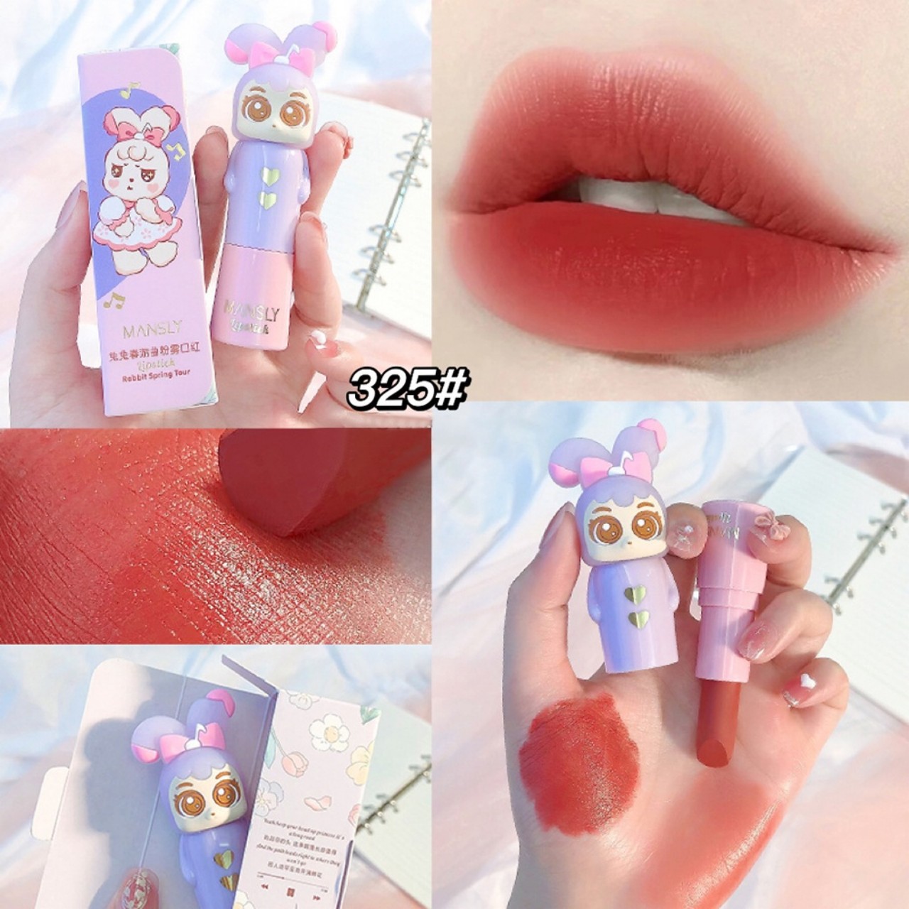 Son thỏi búp bê hiệu ứng nhung mịn lì , mềm môi