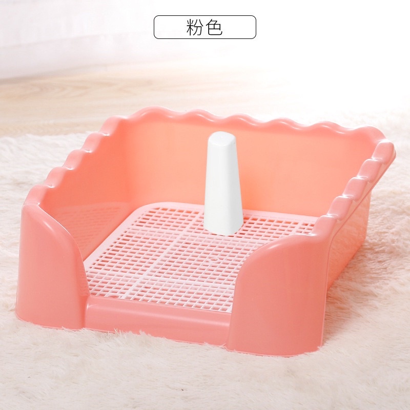Khay Vệ Sinh Cho Chó Có Cột Size To