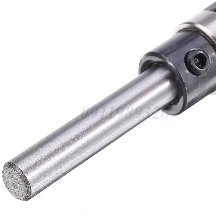 Mũi phay gỗ mũi soi thẳng 2 bi bo cạnh cốt 6.35mm