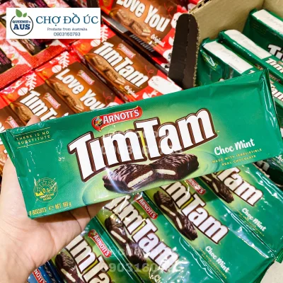 🍫 Bánh quy phủ chocolate TimTam Choc Mint - Vị bạc hà chocolate - biểu tượng của nước Úc 🇦🇺