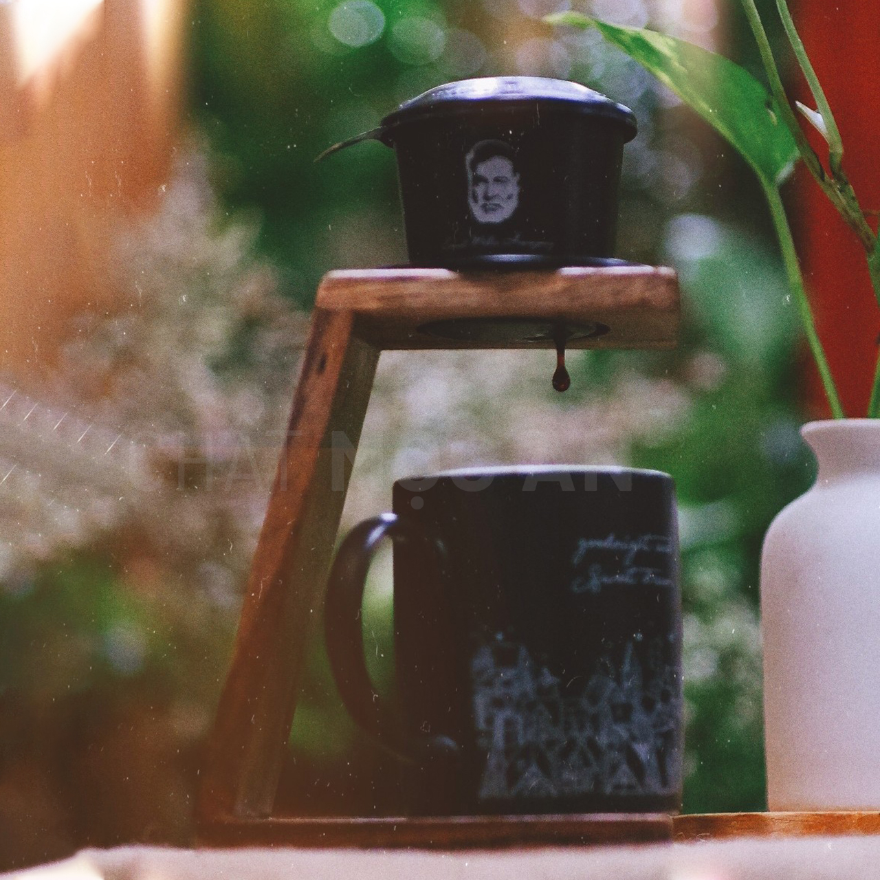 Giá Đỡ Phin Cà Phê Trung Nguyên, Giá Pha Cà Phê Bằng Gỗ Tự Nhiên, Giá Đỡ Phễu V60 Kiểu Pour Over
