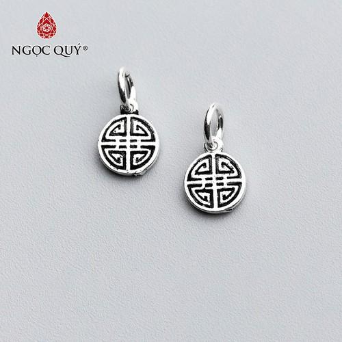 [HCM]Charm bạc tròn hình chữ hỷ treo - Ngọc Qúy Gemstones