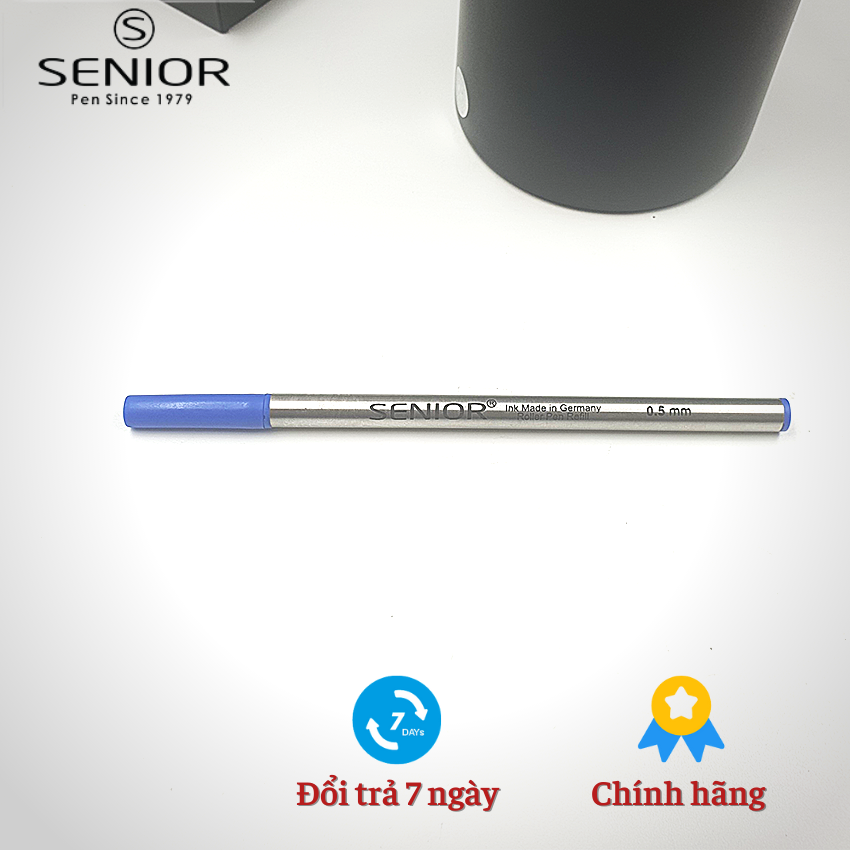 Ruột bút dạ bị senior mực nước Gel mầu xanh 0.5mm