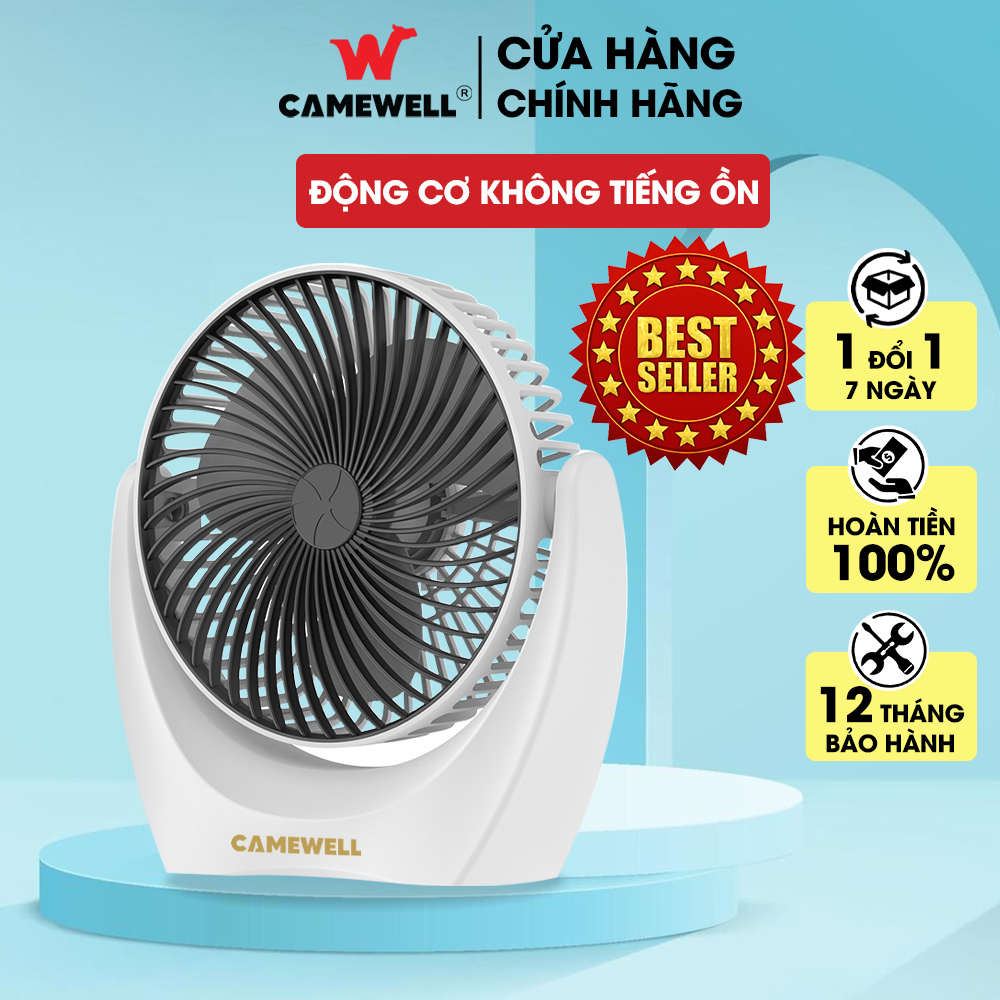 Quạt Tích Điện Mini Để Bàn Nhỏ Gọn