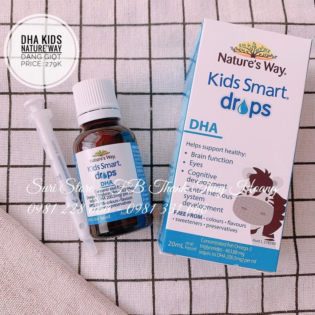 Dha Kids Smart Nature's Way dạng giọt cho bé 20ml