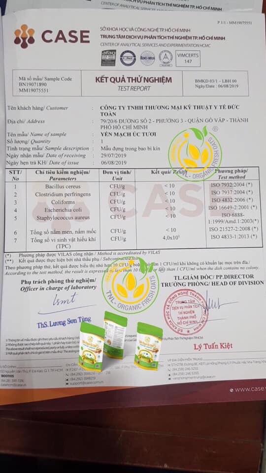 combo 3kg yến mạch tươi giảm cân