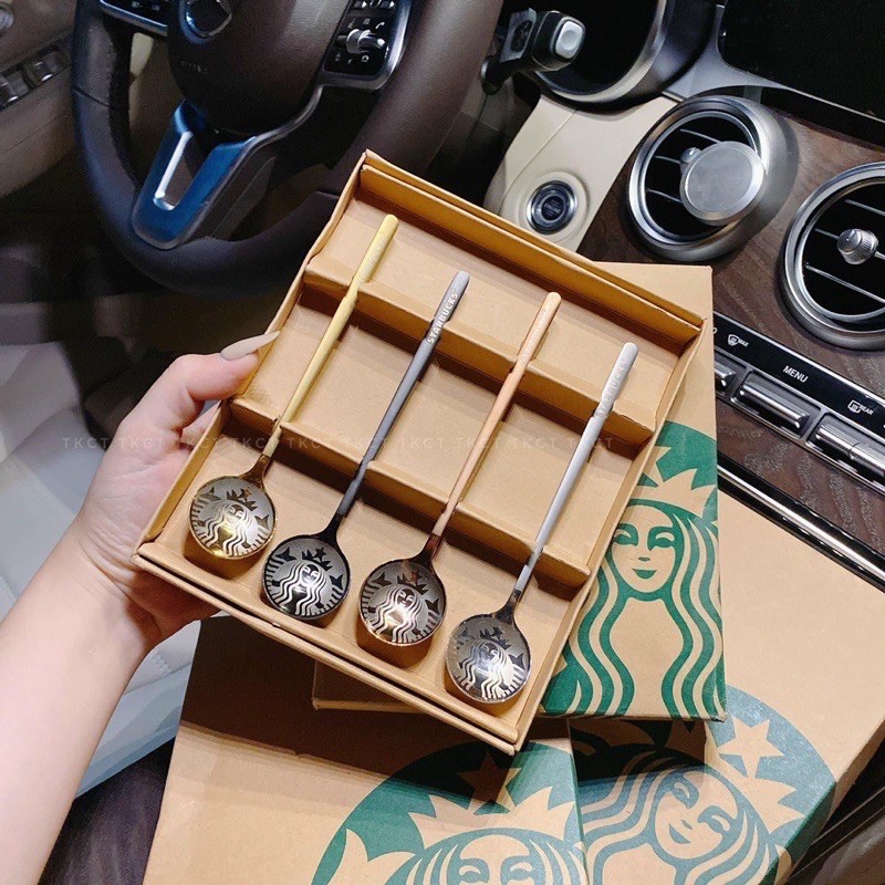 [HCM]Bộ 4 muỗng thìa starbuck sang trọng
