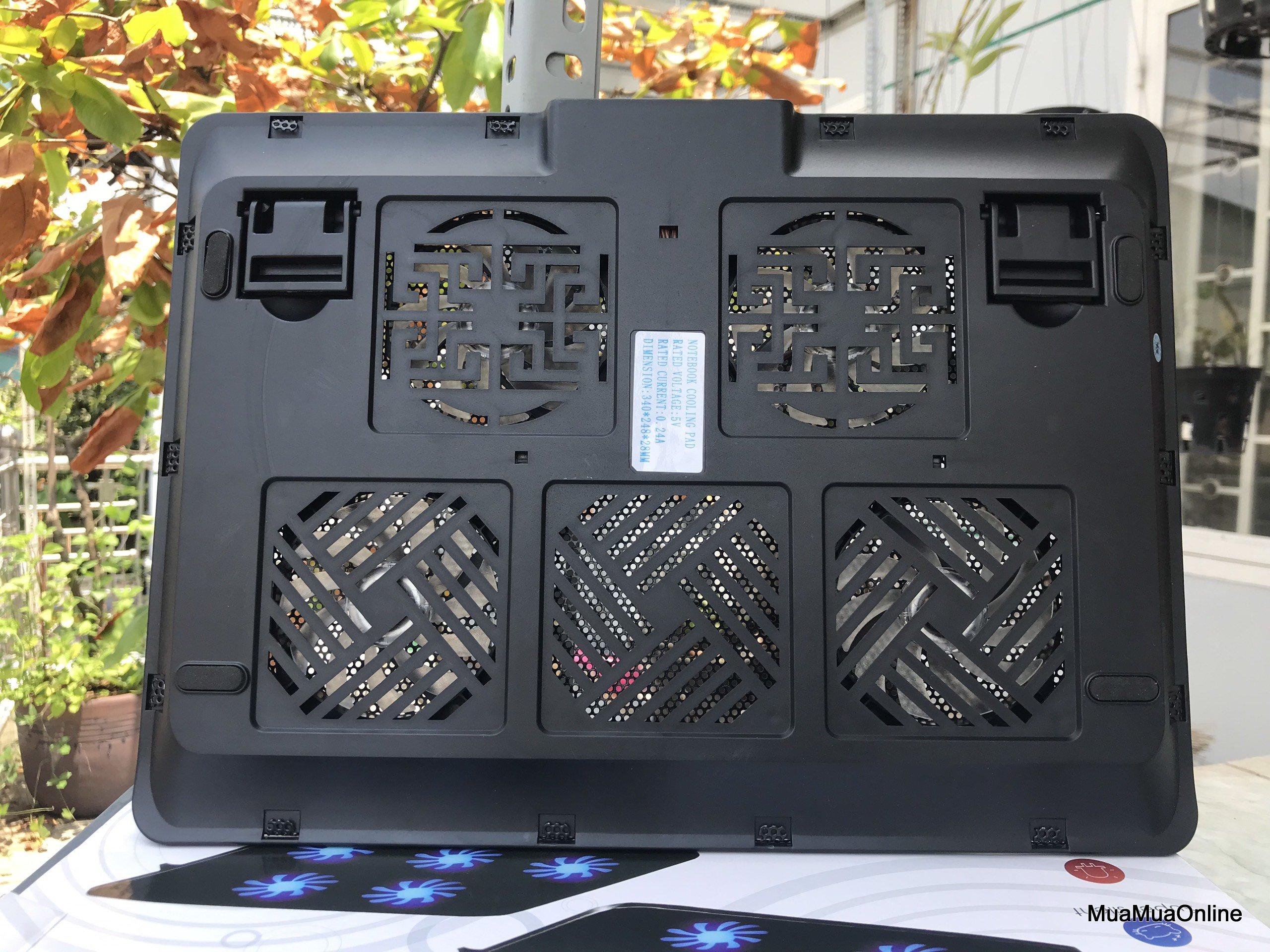 Đế Tản Nhiệt Laptop V4 4 Quạt Cao Cấp