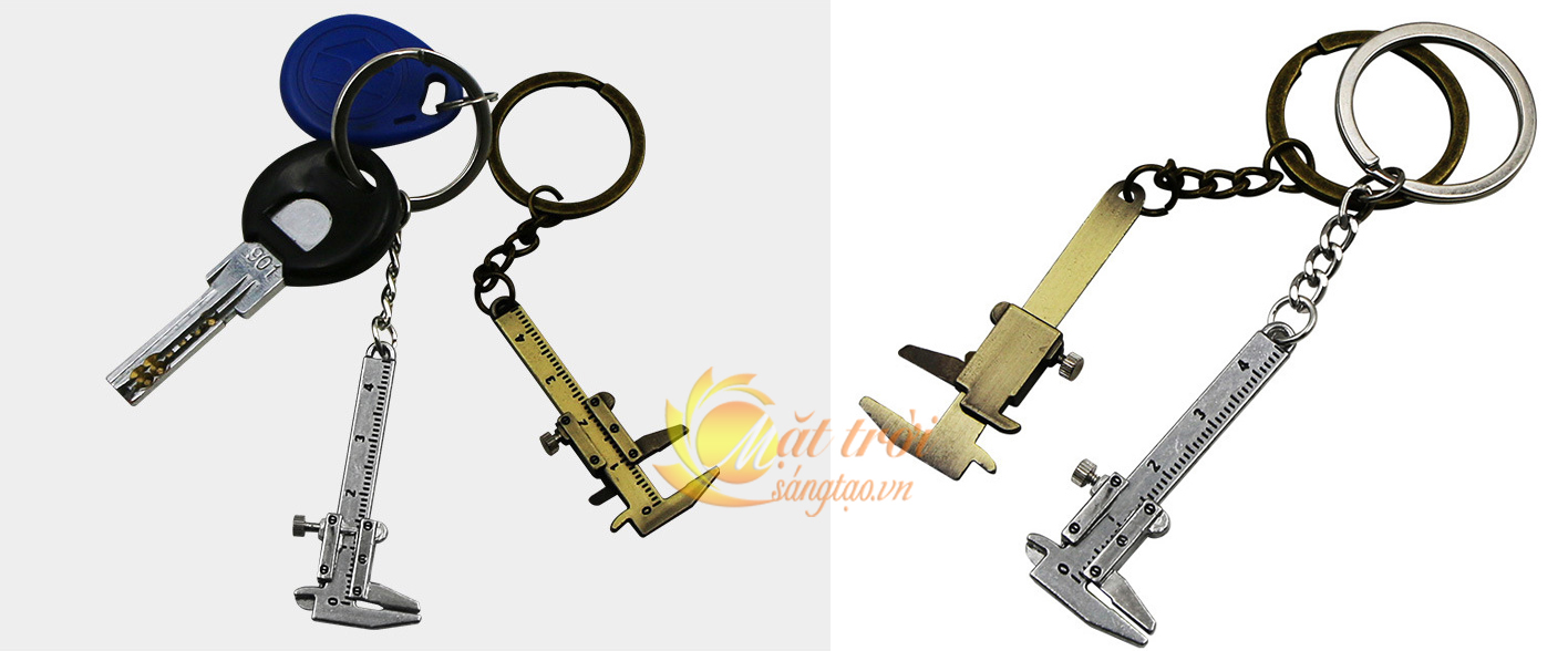 Móc khóa thước cặp mini