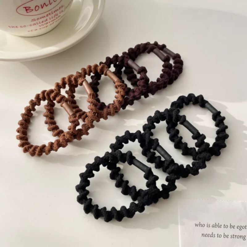 Dây Cột Tóc Cao Su Co Giãn Kiểu Gợn Sóng - loli