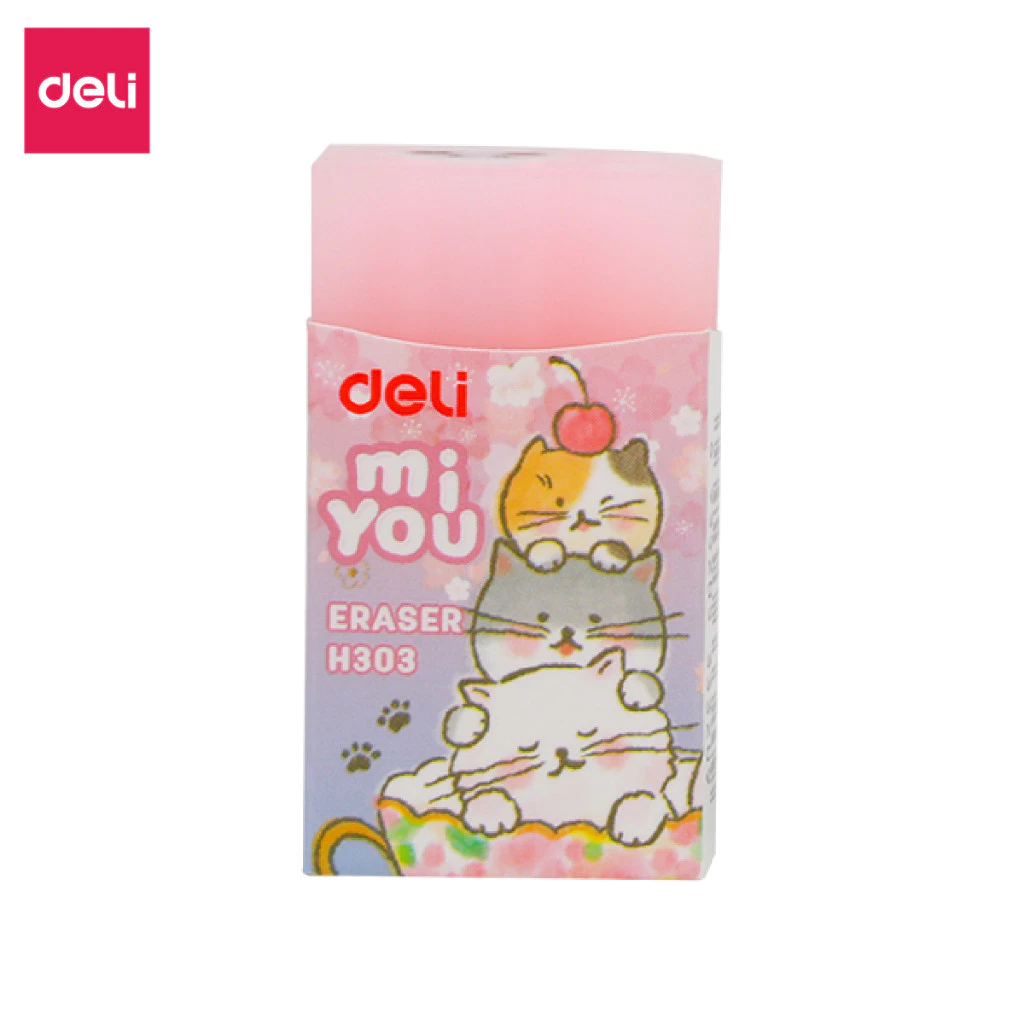 Combo 5 Cục Gôm Tẩy Bút Chì 2B Deli EH303 Tẩy Sạch Sẽ Ít Vụn Không Mòn Giấy Phù Hợp Cho Học Sinh
