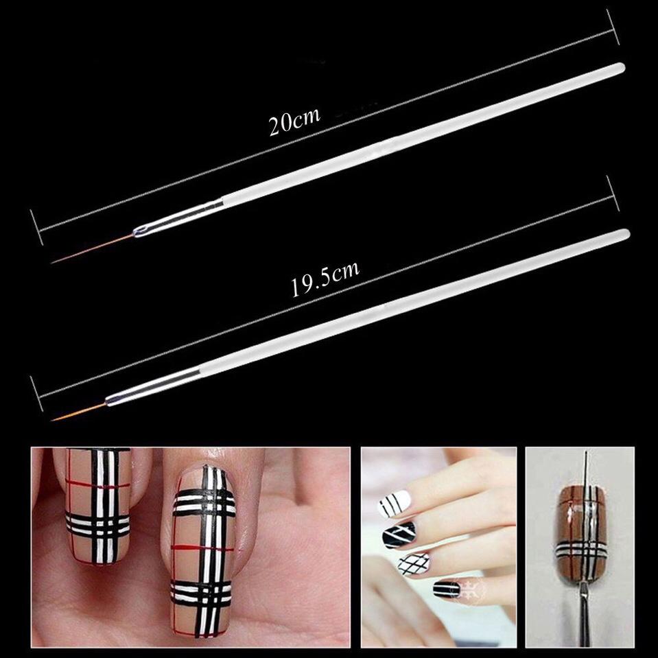 Set 15 Cọ Và Bút Vẽ Móng Chuyên Nghiệp (Màu ngẫu nhiên)