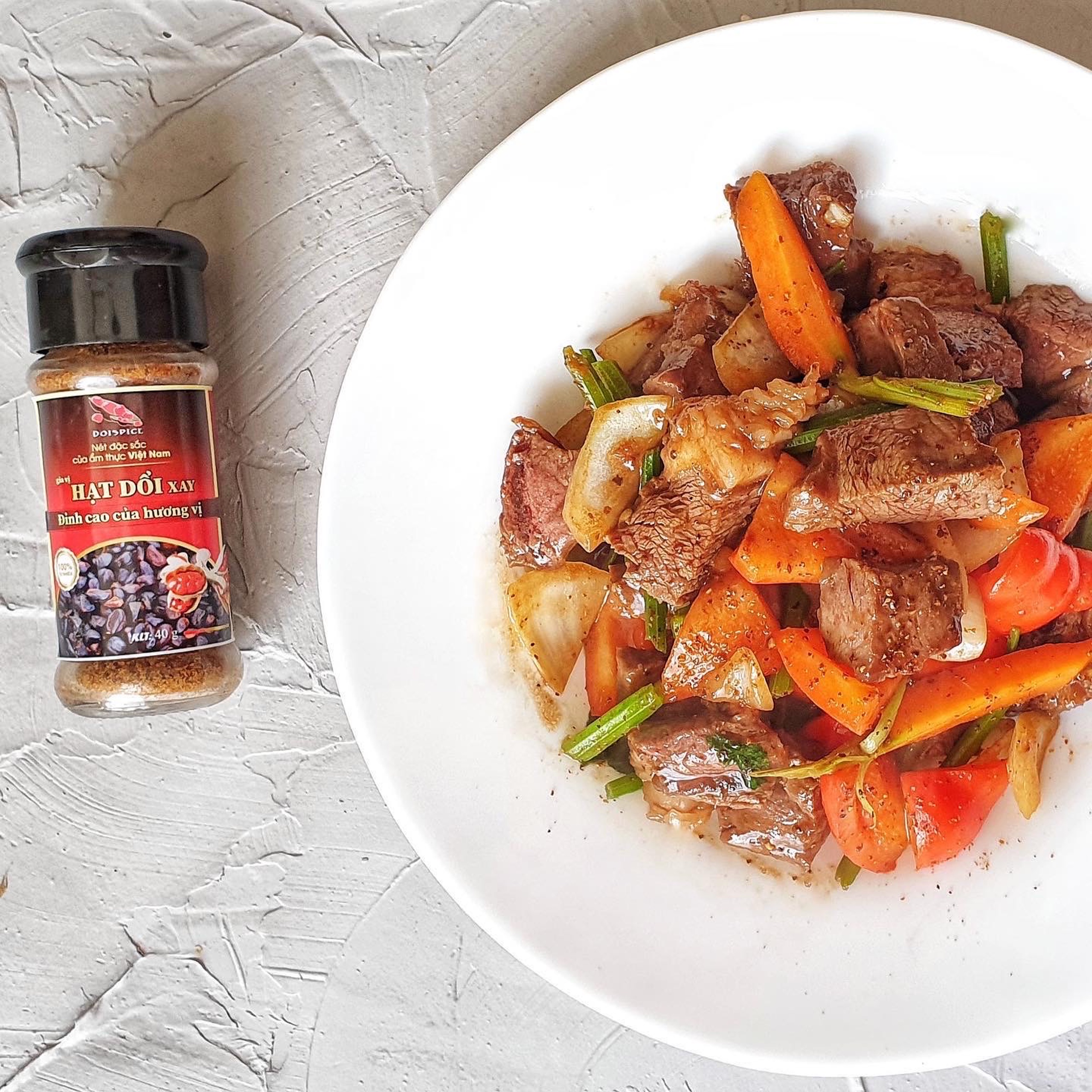 COMBO: Hạt Dổi xay (25g) + Hạt Dổi-Mắc Khén Doispice (25g)