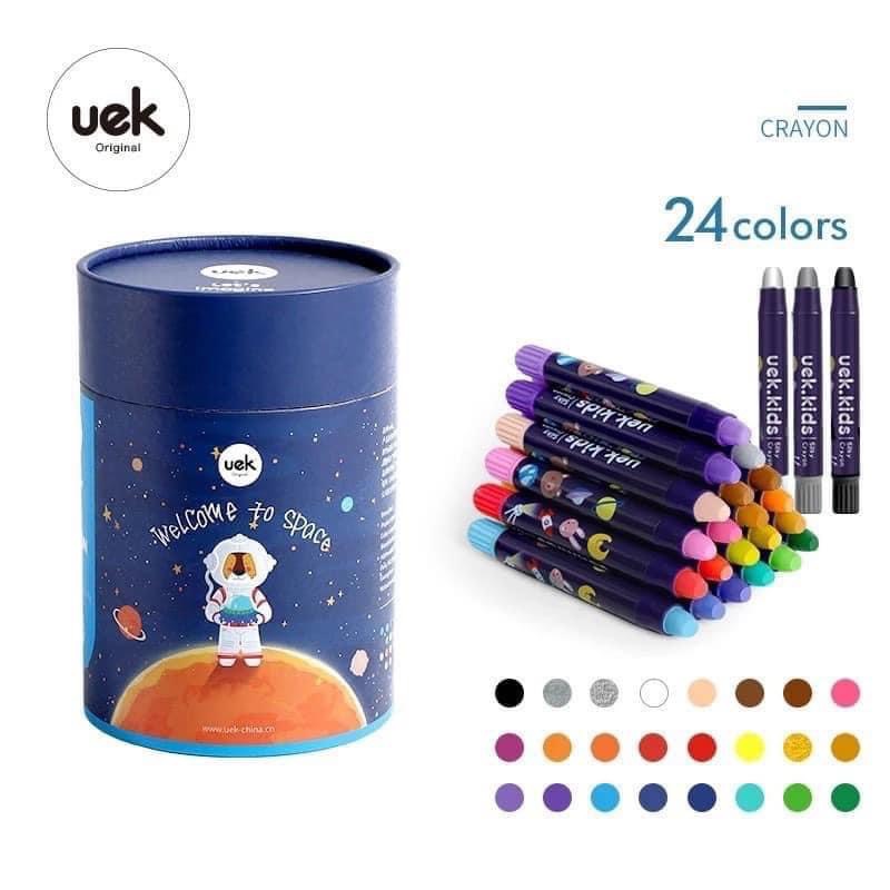 Bộ Bút Sáp Màu UEK 24 Màu