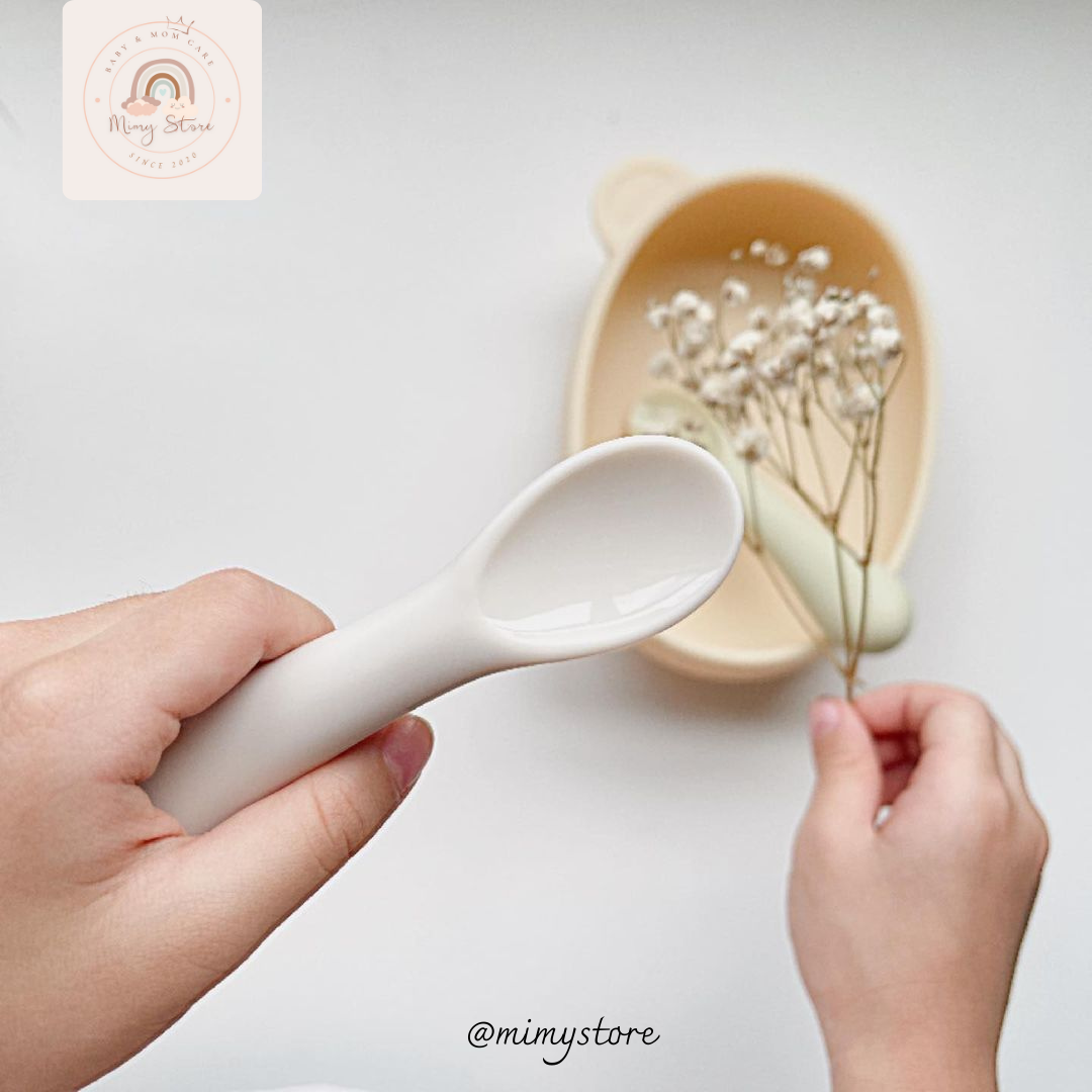 Thìa Ăn Dặm Silicone BLUEMAMA