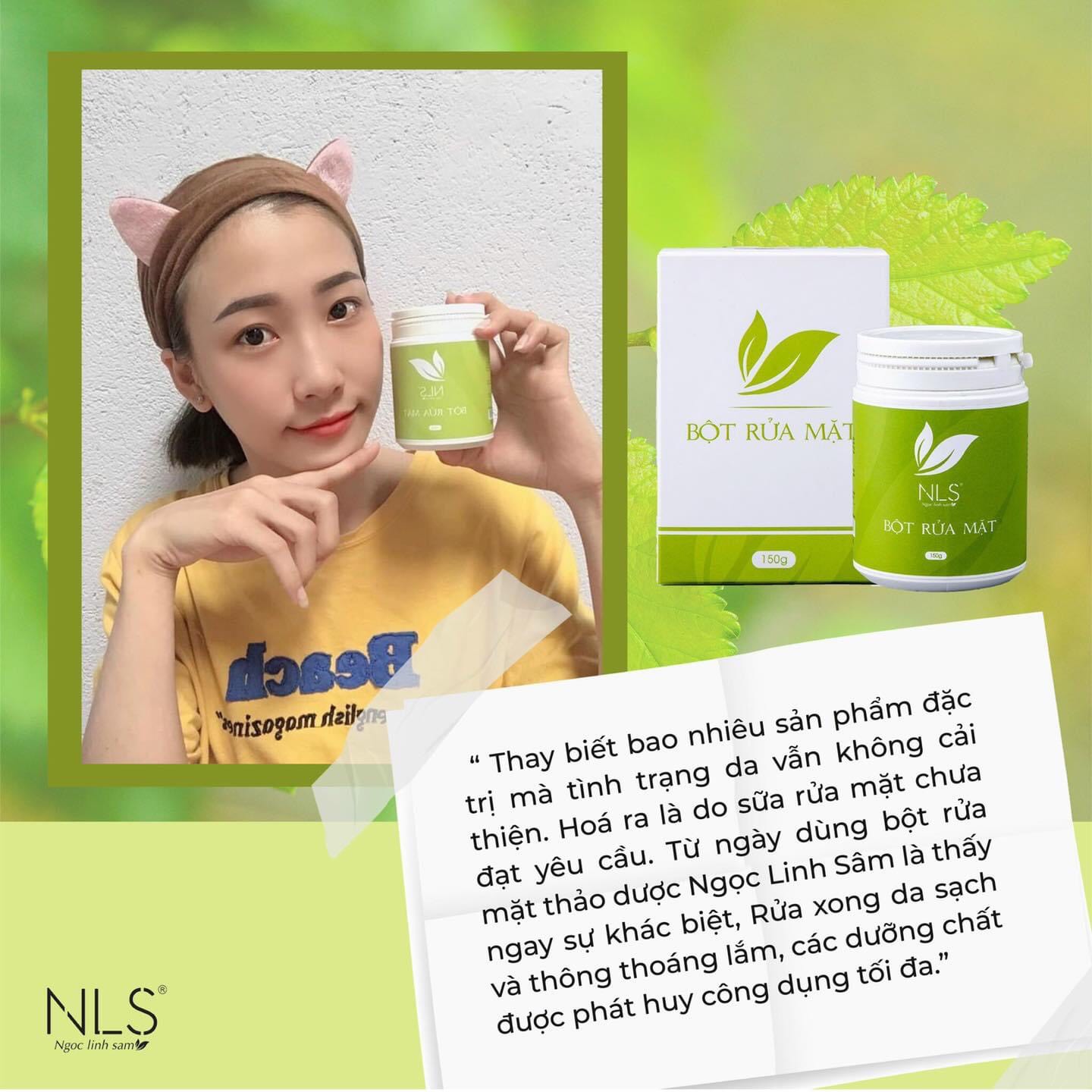 BỘT RỬA MẶT THẢO DƯỢC NGỌC LINH SÂM