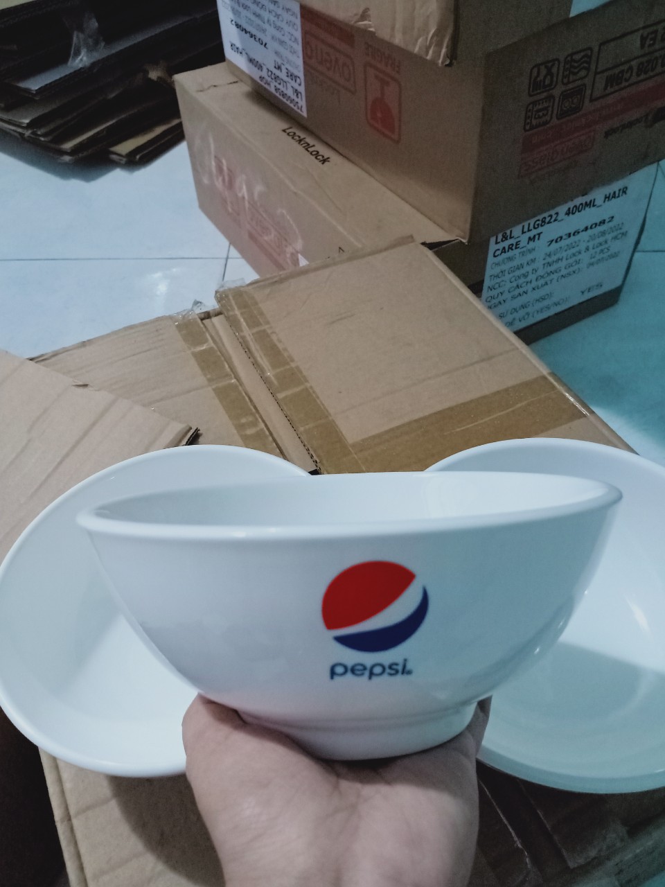 Bộ 2 Bát Tô Sứ Trắng - Quà Tặng Pepsi