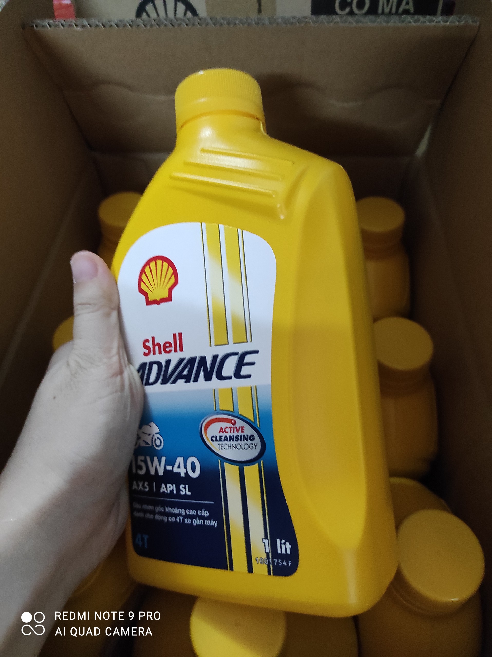 NHỚT SHELL ADVANCE AX5 1L  XE SỐ 15W40
