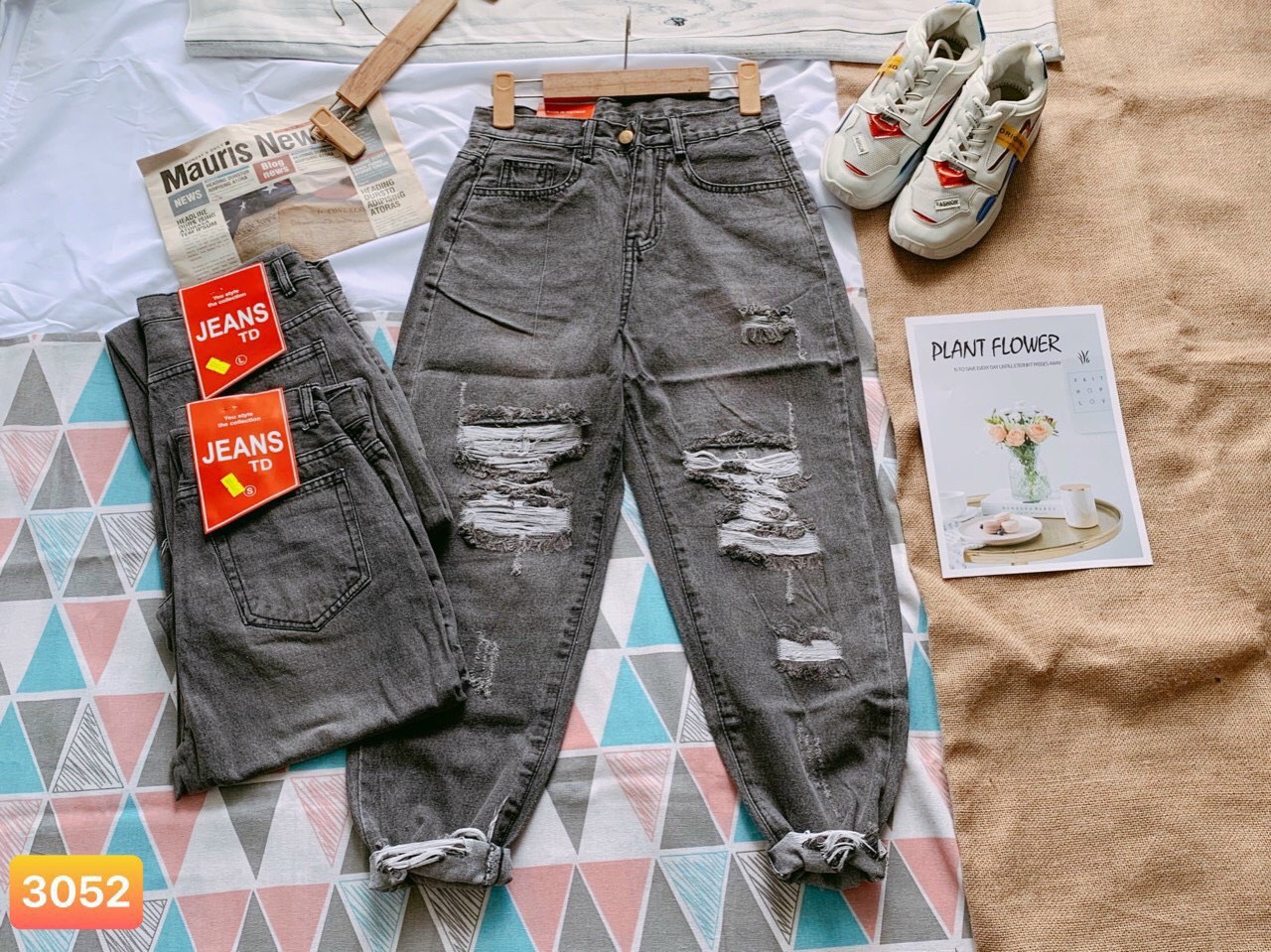 [HCM]Quần Jean nữ Baggy