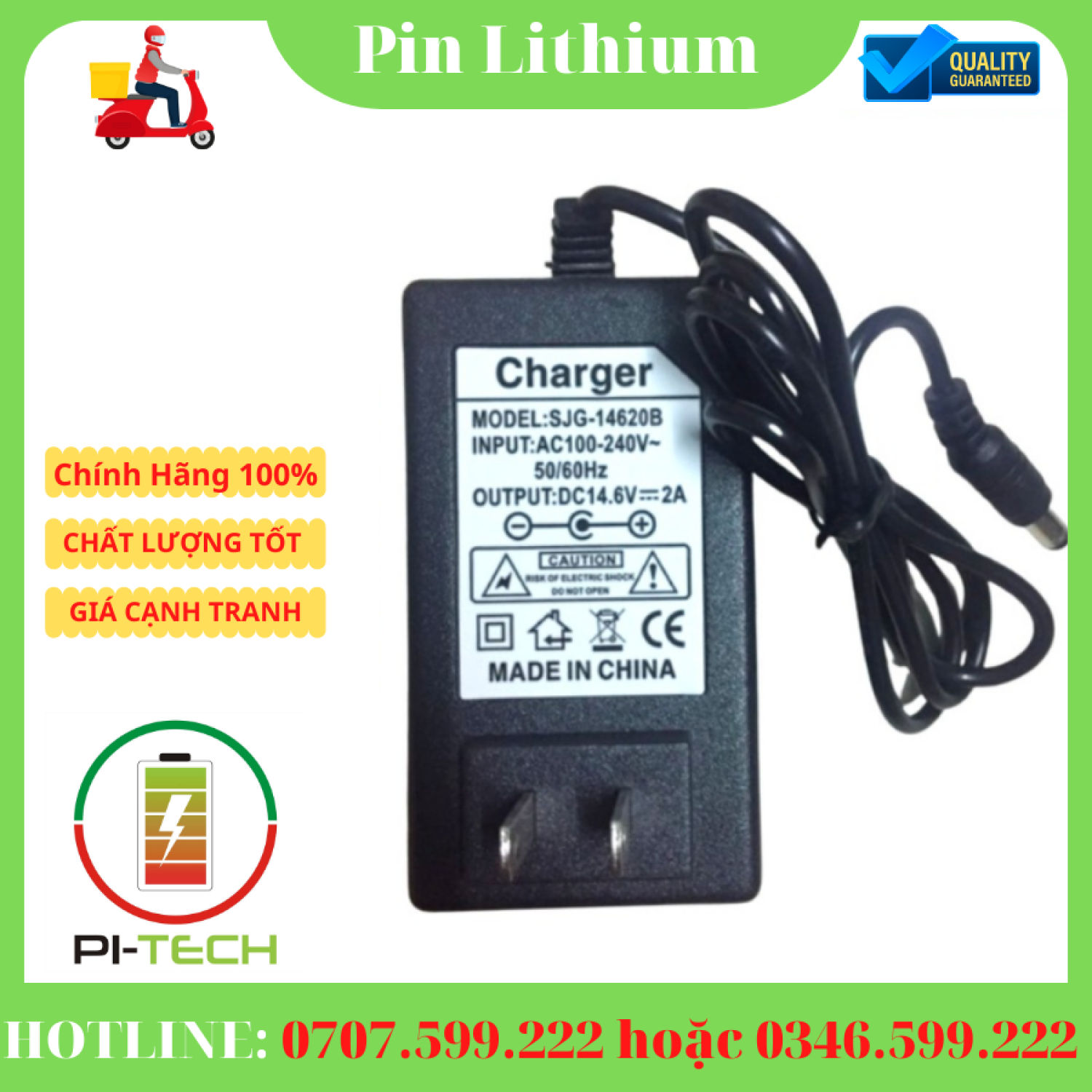 Sạc pin lithium 14.6v 2a