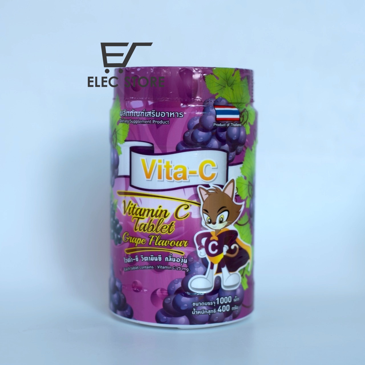 Hộp 1000 viên Vitamin C Thái Lan - Vị Dứa