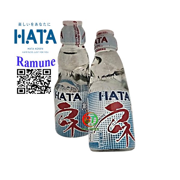 Japanese Ramune Hata Water in 200ml Glass Bottle